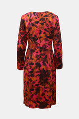 Erdem Silk Satin Printed Dress