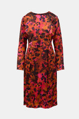 Erdem Silk Satin Printed Dress