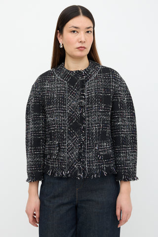 Erdem Tweed Check Jacket