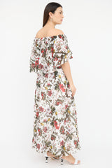 Erdem Floral Algarve Off Shoulder Dress