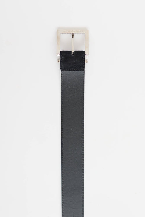 Ermanno Scervino Crystal Buckle Belt