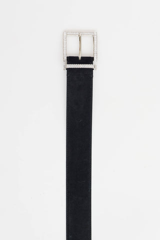 Ermanno Scervino Crystal Buckle Belt