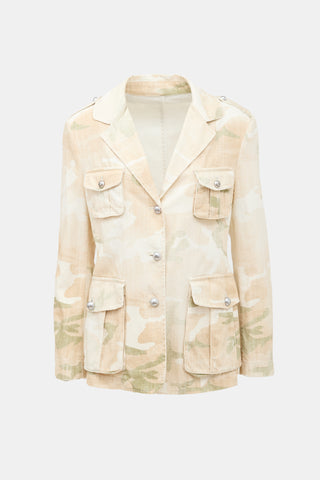 Ermanno Scervino Chambray Camo Jacket