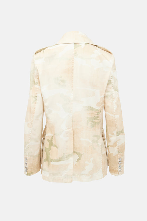 Ermanno Scervino Chambray Camo Jacket