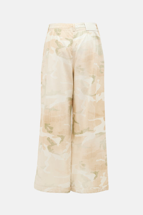 Ermanno Scervino Chambray Camo Pant