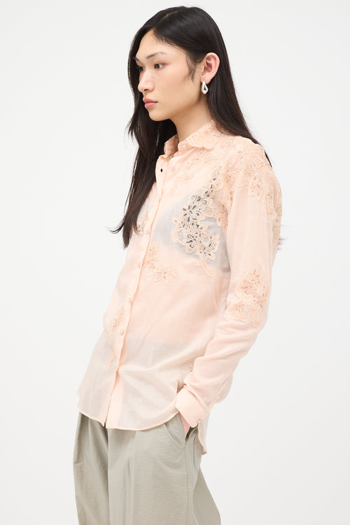Ermanno Scervino Sheer Lace Shirt