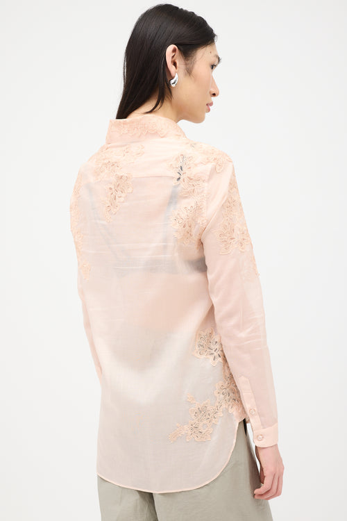 Ermanno Scervino Sheer Lace Shirt