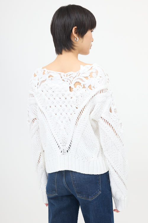 Ermanno Scervino Crochet Lace Sweater