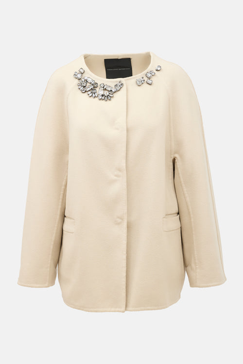 Ermanno Scervino Wool Embellished Jacket