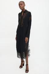 Ermanno Scervino Knit & Lace Embellished Dress