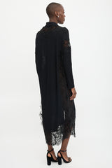 Ermanno Scervino Knit & Lace Embellished Dress