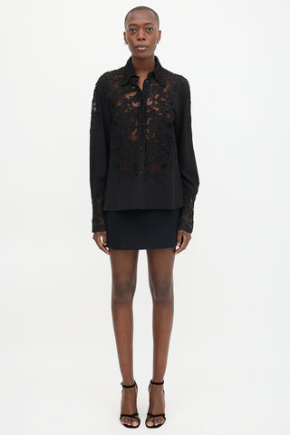Ermanno Scervino Lace Panel Shirt