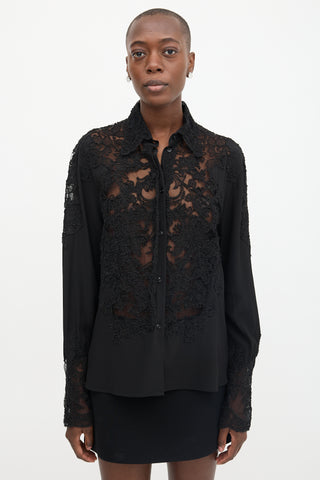 Ermanno Scervino Lace Panel Shirt