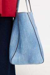Ermanno Scervino Leather Printed Logo Tote Bag