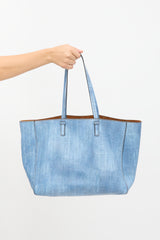 Ermanno Scervino Leather Printed Logo Tote Bag
