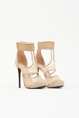 Ermanno Scervino Suede & Mesh Heel