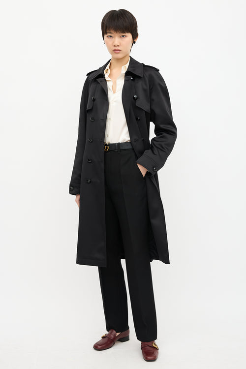 Escada Satin Trench Coat