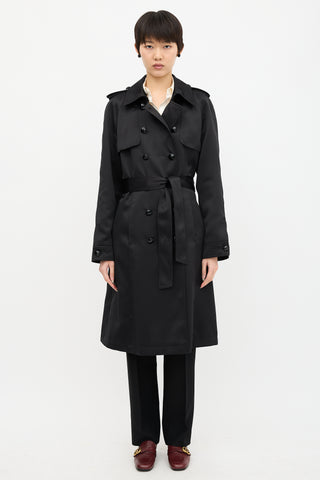 Escada Satin Trench Coat