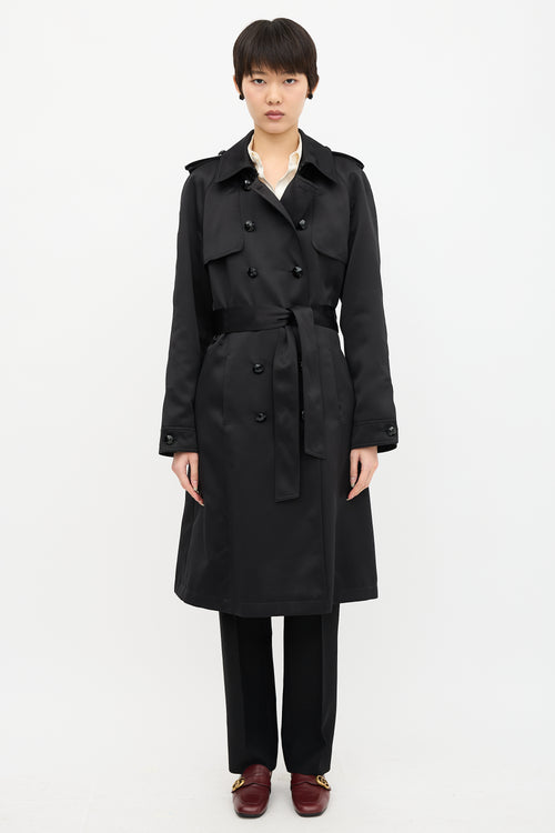 Escada Satin Trench Coat