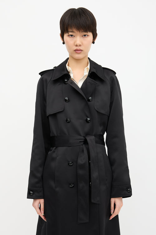 Escada Satin Trench Coat