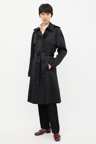 Escada Satin Trench Coat