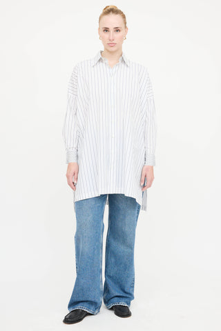 Eskandar Cotton Striped Shirt