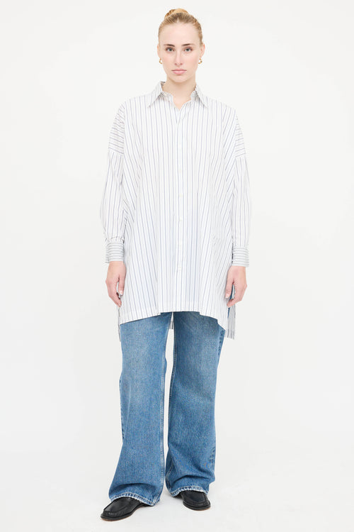 Eskandar Cotton Striped Shirt