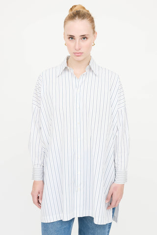 Eskandar Cotton Striped Shirt