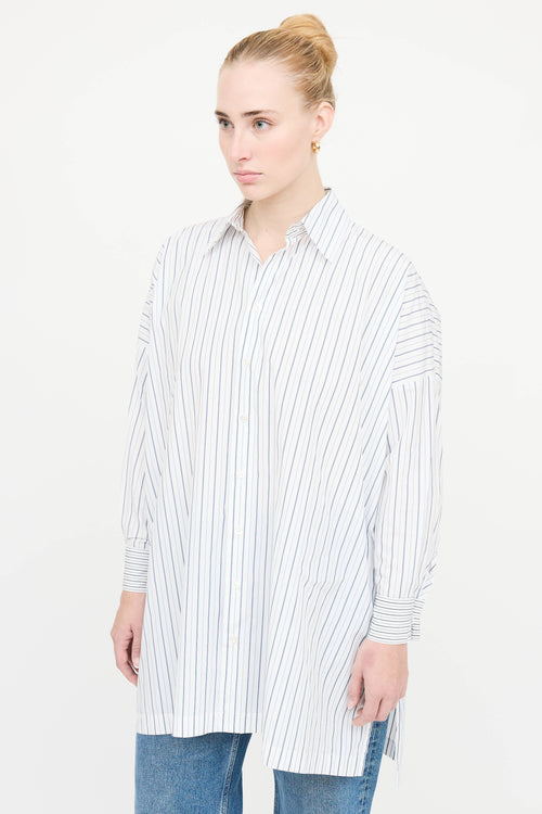 Eskandar Cotton Striped Shirt