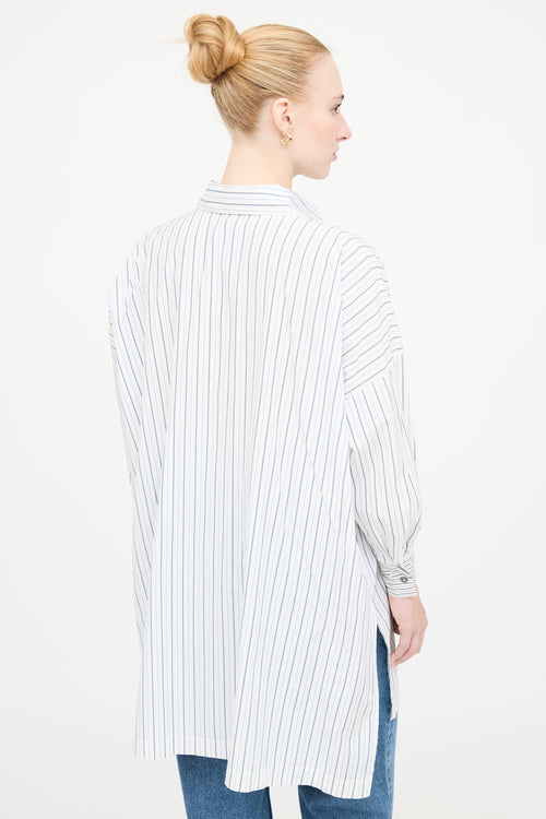 Eskandar Cotton Striped Shirt