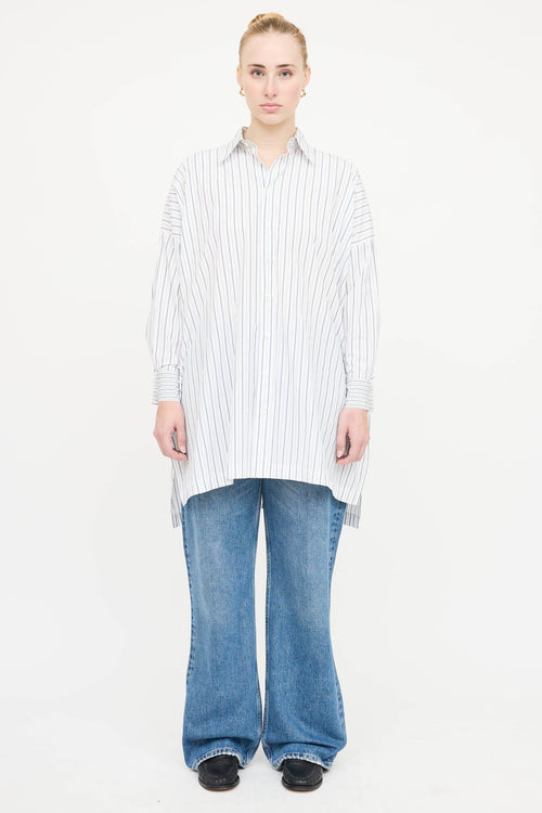 Eskandar Cotton Striped Shirt