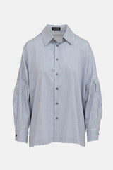 Eskandar Striped Button Up  Top