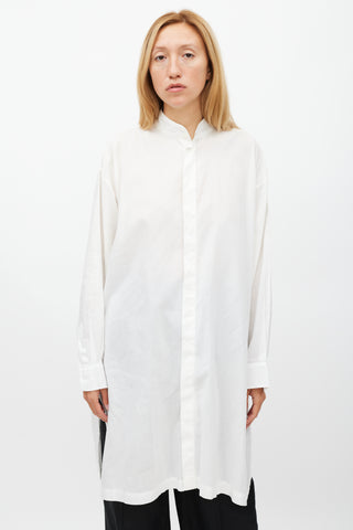 Eskandar White Shirt Dress