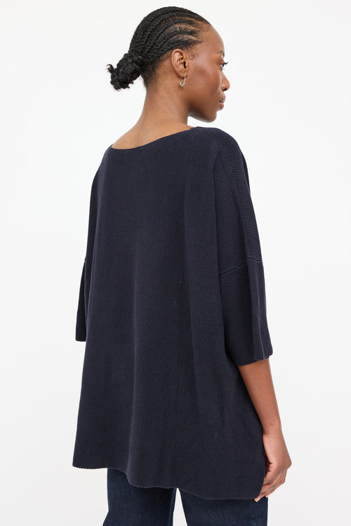 Eskandar Half Sleeve Sweater