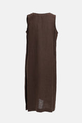 Eskandar Linen V-Neck Dress