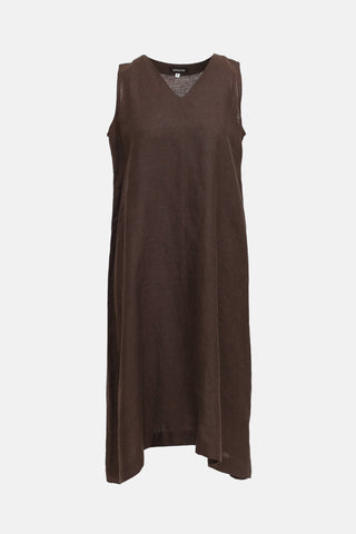 Eskandar Linen V-Neck Dress