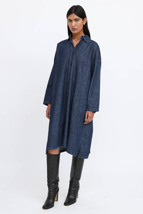 Eskandar Oversized Shirt Dress