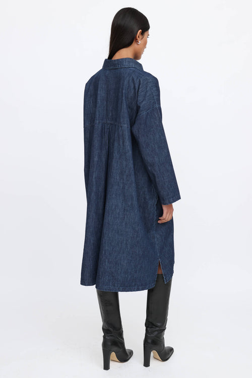 Eskandar Oversized Shirt Dress