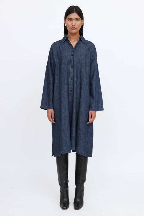 Eskandar Oversized Shirt Dress