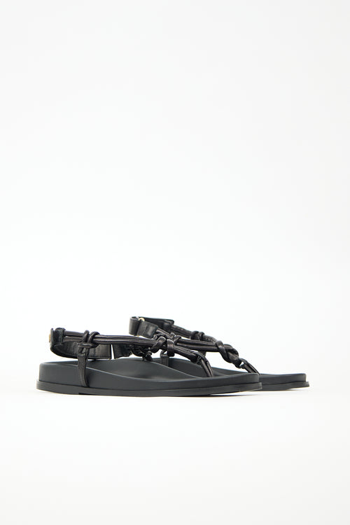 Essēn Leather Sporty Slingback Sandal