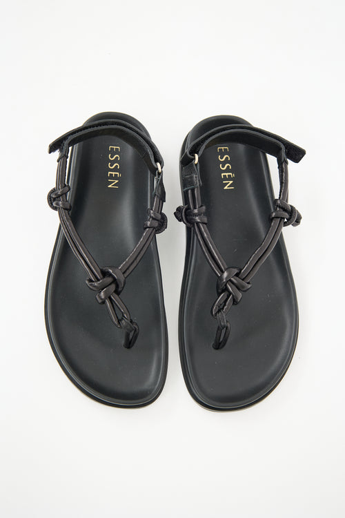 Essēn Leather Sporty Slingback Sandal
