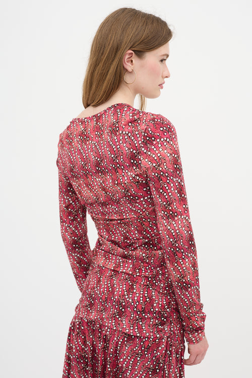 Isabel Marant Étoile Jersey Knit Printed Co-Ord Set
