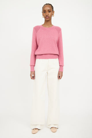 Isabel Marant Étoile Pink Ribbed Knit Sweater