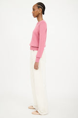 Isabel Marant Étoile Pink Ribbed Knit Sweater