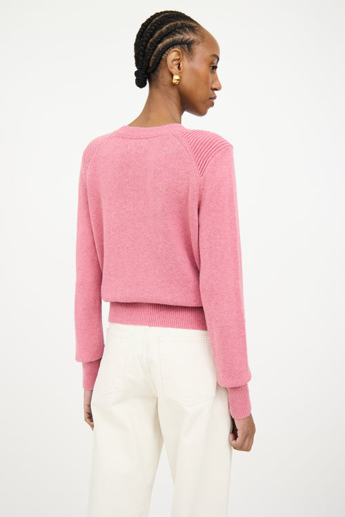 Isabel Marant Étoile Pink Ribbed Knit Sweater