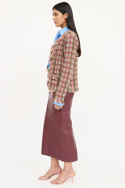 Etro Tweed Fringe Blazer