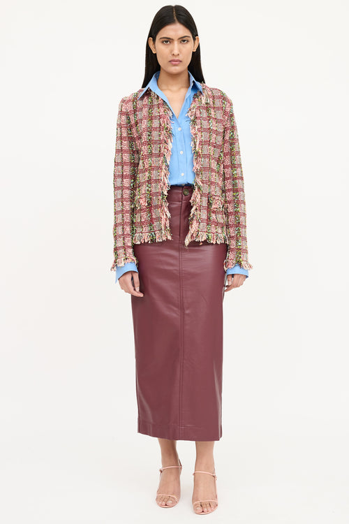 Etro Tweed Fringe Blazer