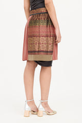 Etro Silk Brocade Pleated Skirt