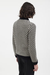 Etro Black & White Knit Cardigan
