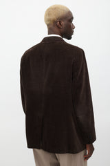 Etro Brown & Black Velour Houndstooth Blazer
